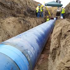 Water pipe lines.
